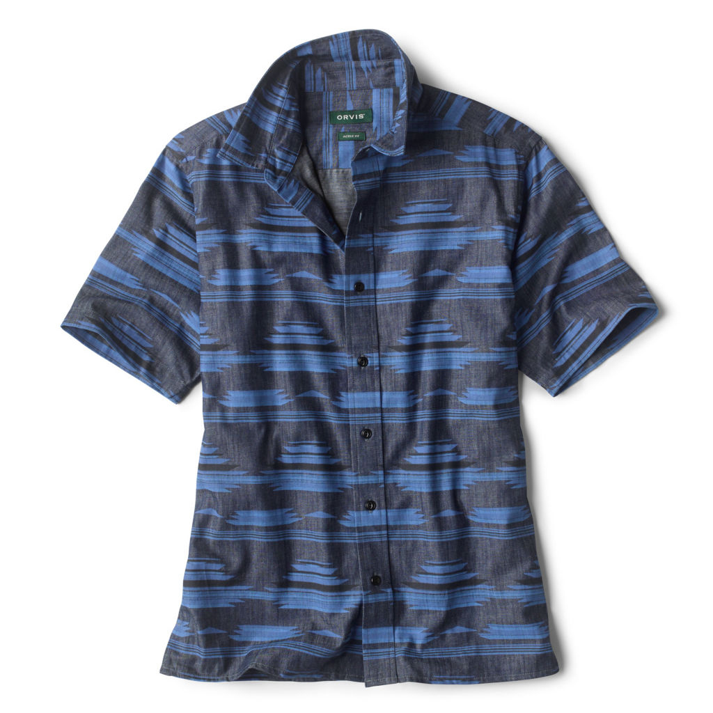 Great Basin Short-Sleeved Print Shirt - DARK BLUE image number 0