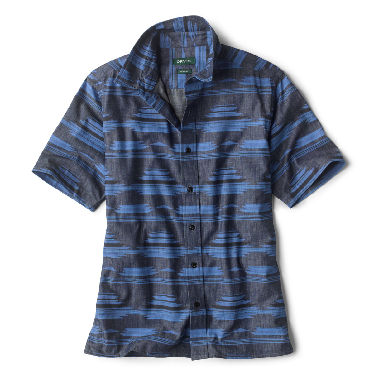 Great Basin Short-Sleeved Print Shirt - DARK BLUEimage number 0