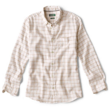 Performance Linen Plaid Long-Sleeved Shirt - image number 0