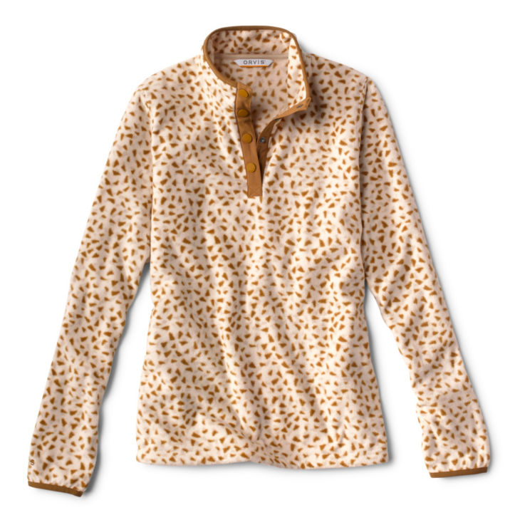 Women’s Hill Country Microfleece Quarter-Snap - VANILLA SPECKLED TRIANGLES