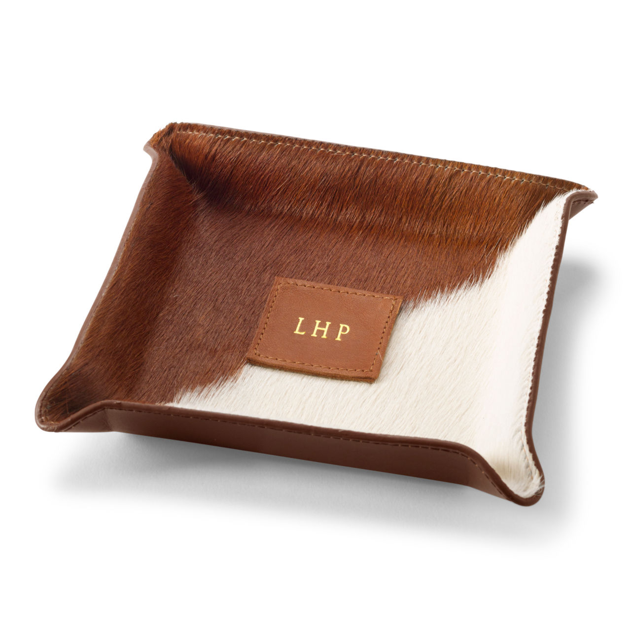 Leather Valet Tray - BROWN MULTI image number 0