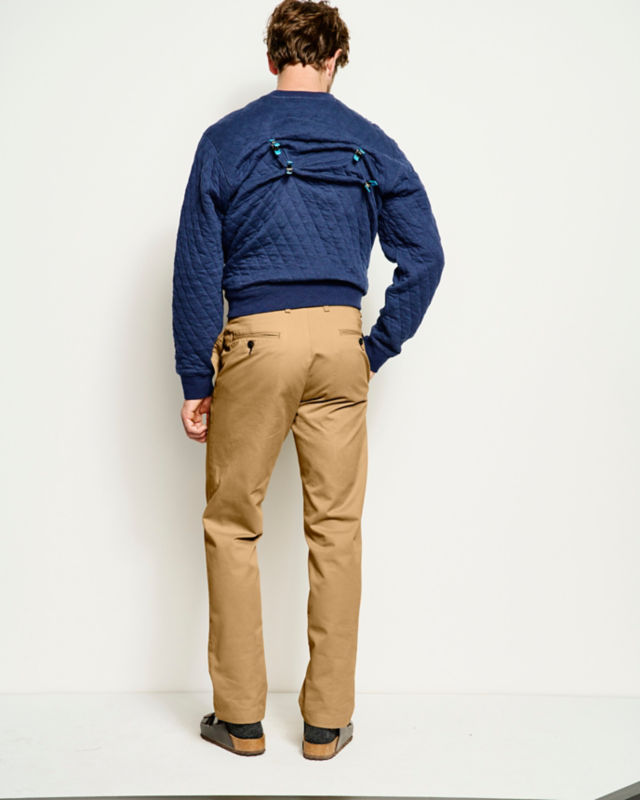 Ultimate Khakis Trim Fit Plain-Front Pants - FIELD KHAKI image number 2