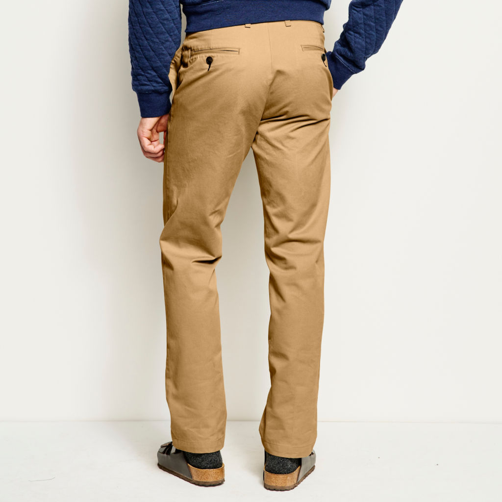Ultimate Khakis Trim Fit Plain Front Pants - FIELD KHAKI image number 2