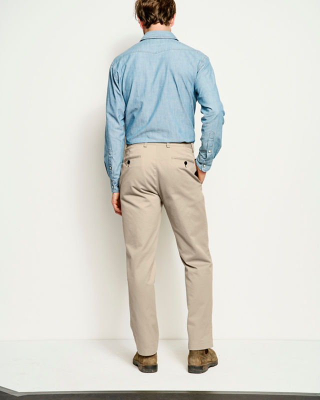 Ultimate Khakis Plain Front Pants - KHAKI image number 6