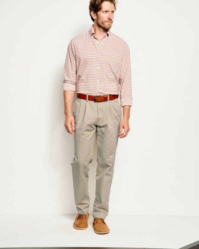Ultimate Khakis Pleated Front Pants - KHAKI image number 1