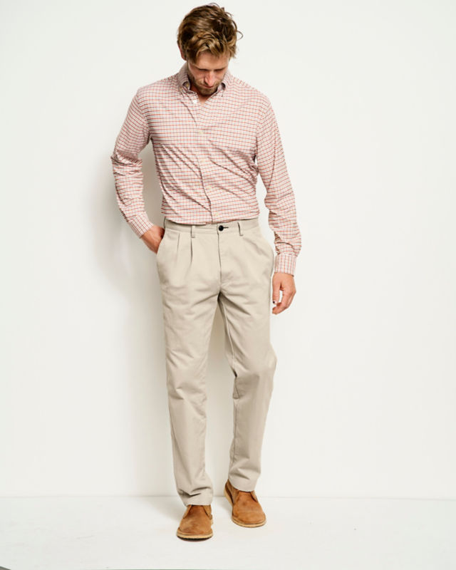 Ultimate Khakis Pleated Front Pants - KHAKI
