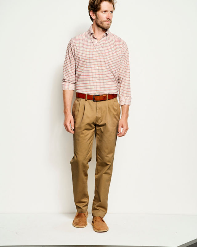 Ultimate Khakis Pleated Front Pants - FIELD KHAKI image number 1