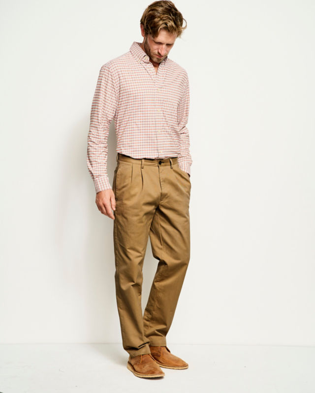 Ultimate Khakis Pleated Front Pants - FIELD KHAKI image number 2