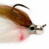 Barbless Jiggy Fat Minnow - OLIVE AND WHITE