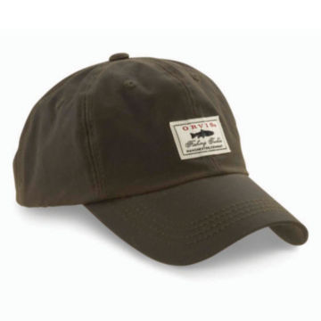 Orvis Waxed Cotton Ball Cap in Olive