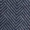 Broken-Herringbone Cashmere Button Mockneck Sweater - NAVY/GREY