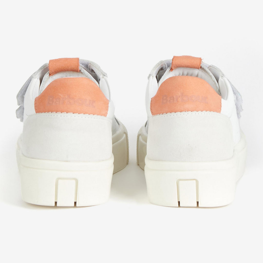 Barbour® Georgie Sneakers - WHITE/PEACH image number 3
