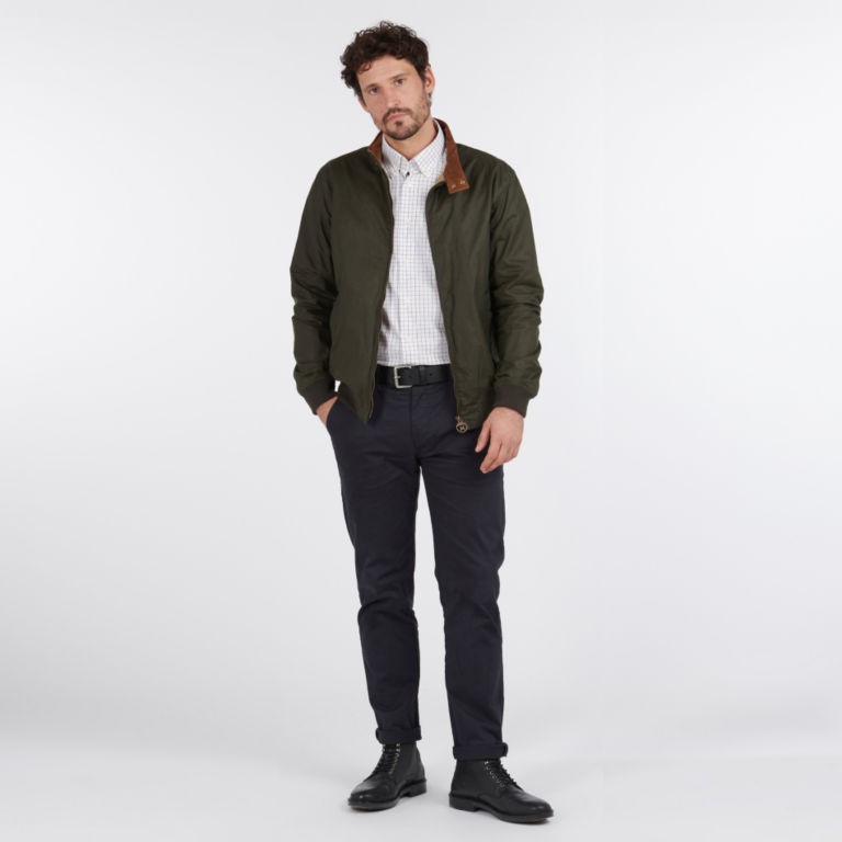 Barbour® Lightweight Royston Wax Jacket - OLIVE image number 1