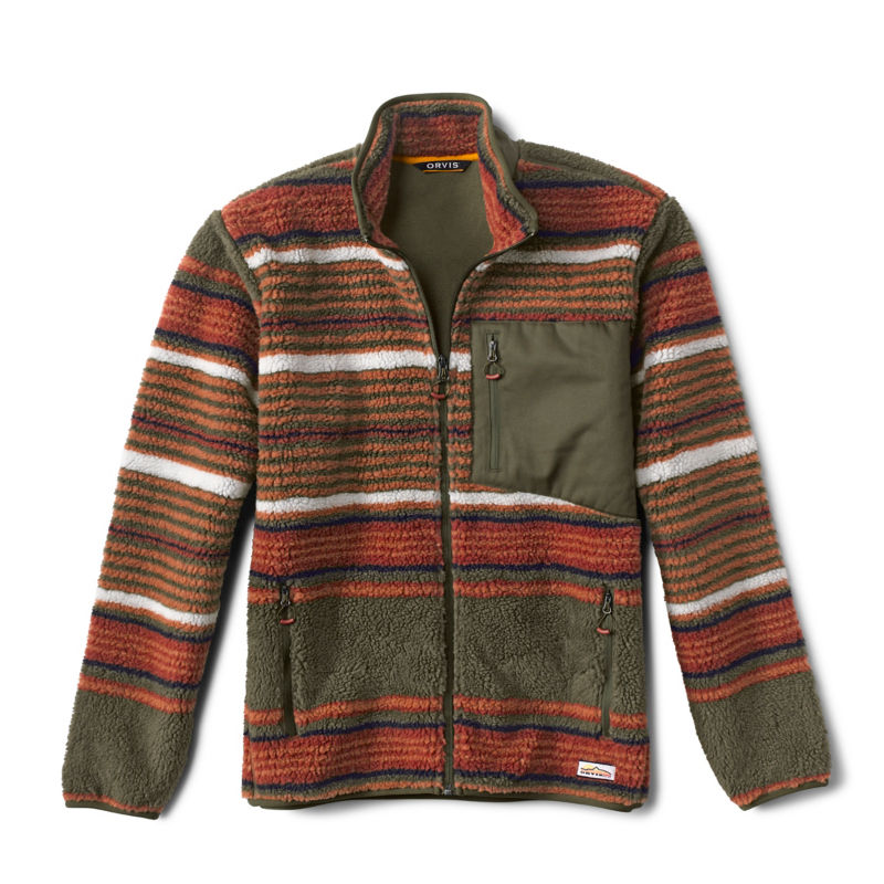 Men's Mad River Sherpa Fleece Jacket | Storm | Size Medium | Polyester/Recycled Materials | Orvis