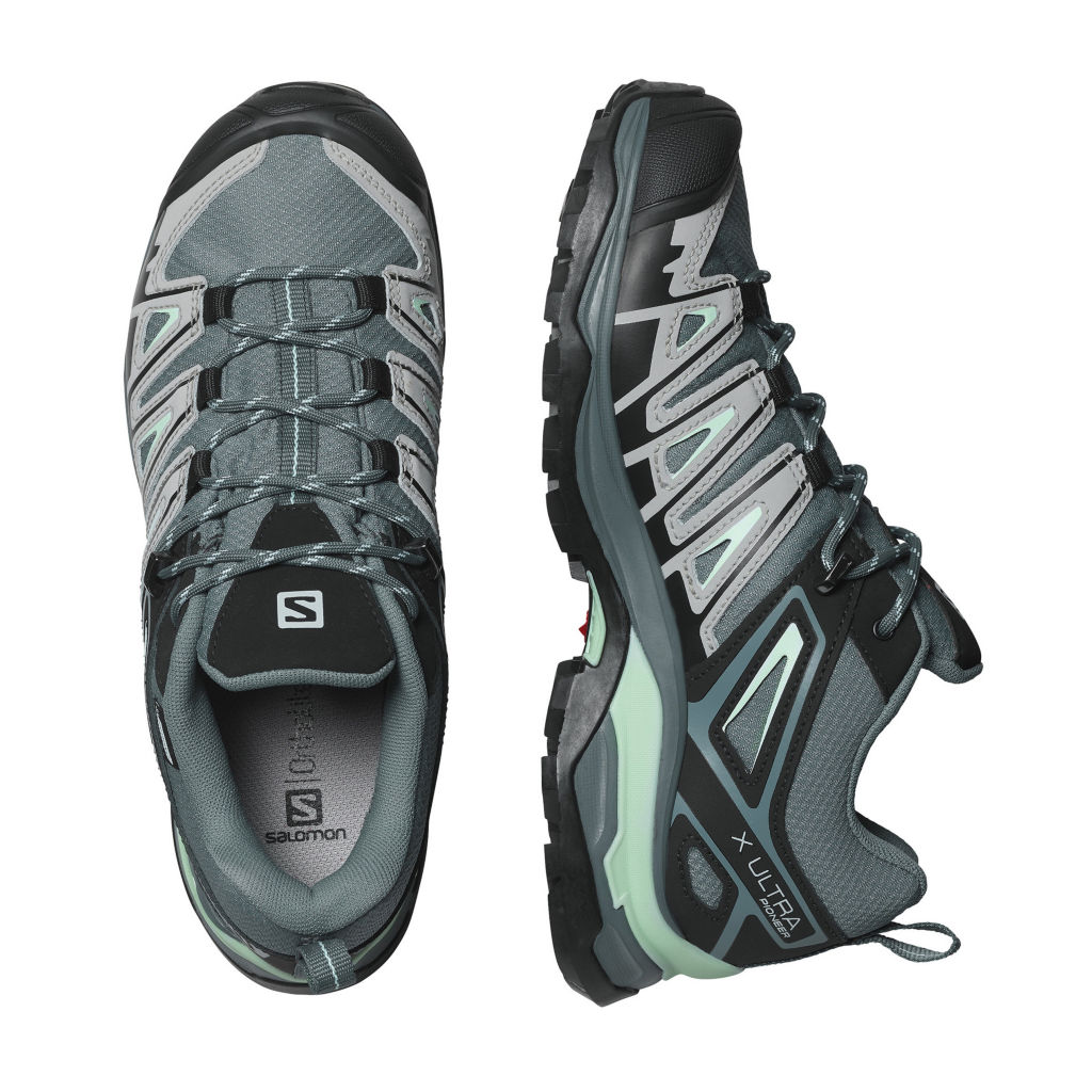 Women’s Salomon® X Ultra Pioneer CSWP Hiking Shoes - STORMY WEATHER image number 3
