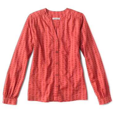 Wander Long-Sleeved Printed Shirt - FADED RED CLIP DOT