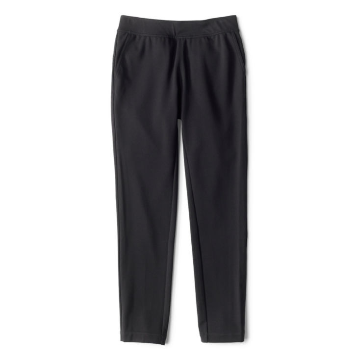 On-Repeat Natural Fit Straight-Leg Ankle Pants - BLACK