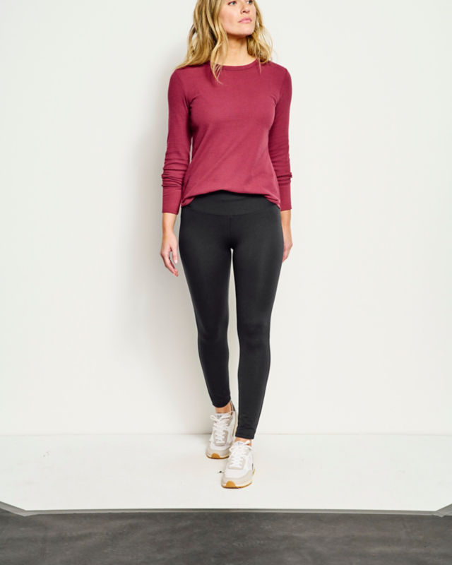 On-Repeat Ponte Knit Fitted 7/8 Leggings