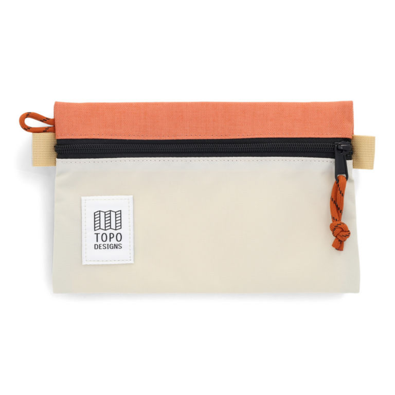 Topo Designs Small Accessory Bag - BONE WHITE/CORAL image number 0