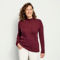 Cashmere Herringbone Mockneck Sweater - PORT image number 0