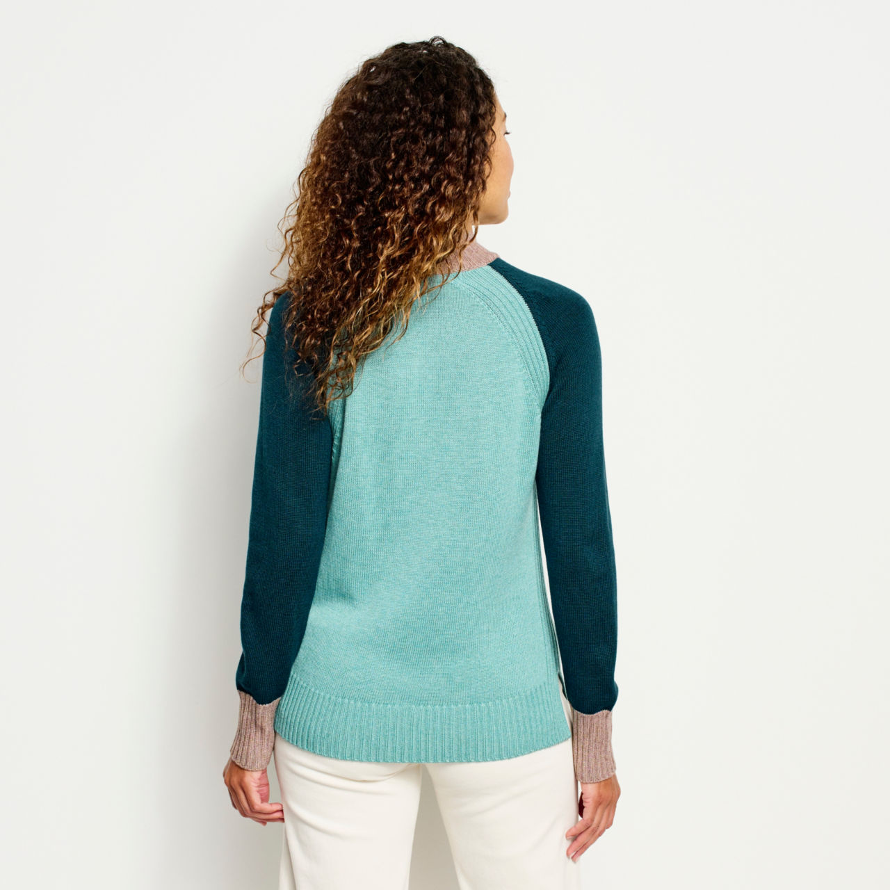 Anywear Mockneck Colorblock Sweater -  image number 2