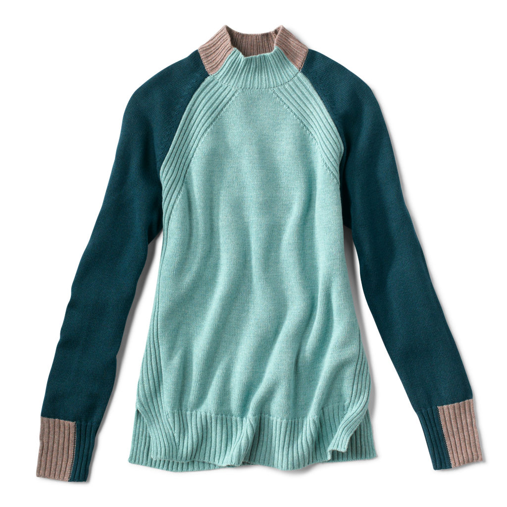 Anywear Mockneck Colorblock Sweater -  image number 4