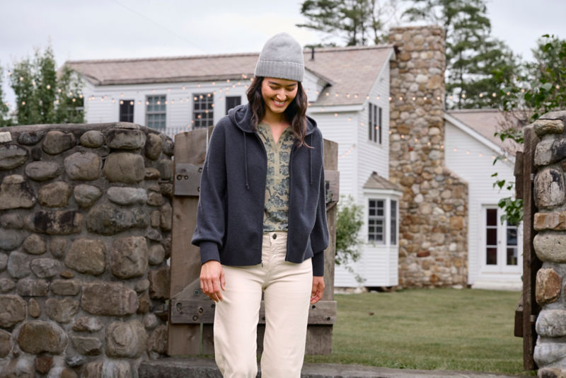 Orvis store cashmere hoodie