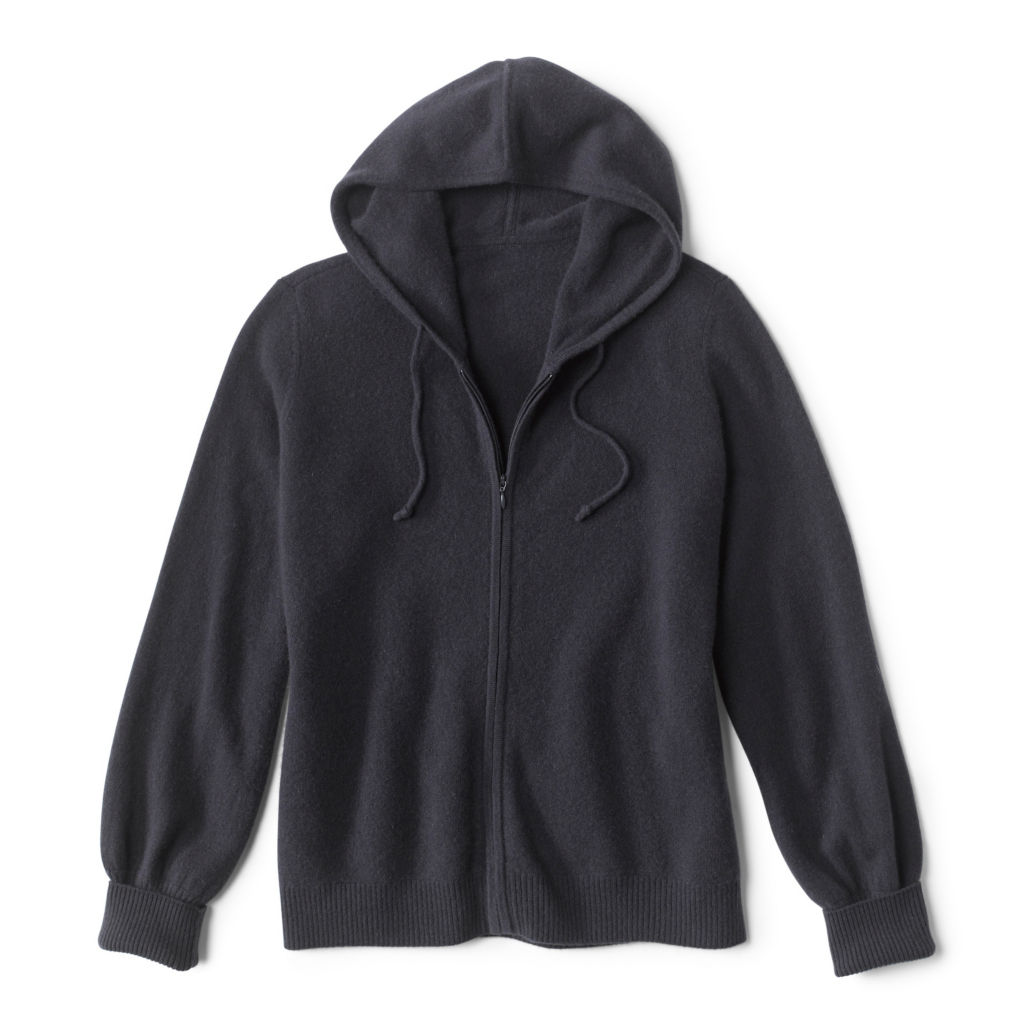 Boiled Cashmere Hoodie - CARBON image number 1