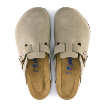 Women's Birkenstock® Boston Soft Footbed Clogs - TAUPEimage number 1