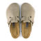 Women’s Birkenstock® Boston Soft Footbed Clogs - TAUPE C-D image number 1