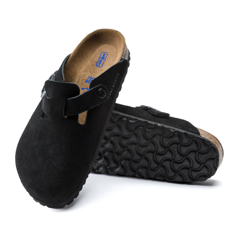 Women&rsquo;s Birkenstock&reg; Boston Soft Footbed Clogs - BLACK image number 1