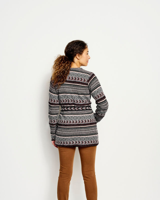 Stowe Wrap Cardigan - NATURAL/REDWOOD MULTI image number 3