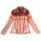 Cable Stripe Quarter-Zip Sweater - PALE CLAY MULTI image number 4