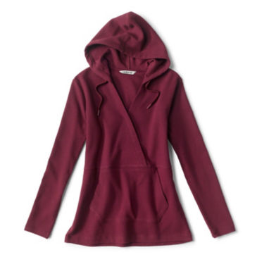 Lived-In Waffle Hooded Wrap Sweatshirt - PORT