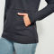 Lived-In Waffle Hooded Wrap Sweatshirt - CARBON image number 5