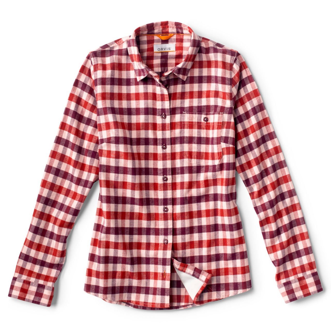 Women's Flat Creek Flannel Shirt - PALE CLAY image number 1