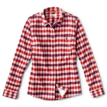 Women's Flat Creek Flannel Shirt - PALE CLAY