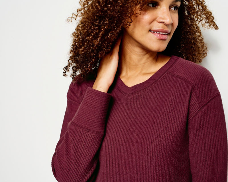Sweat Femme Orvis En Coton Rouge – Manches 3/4 – Taille XL – Bon état