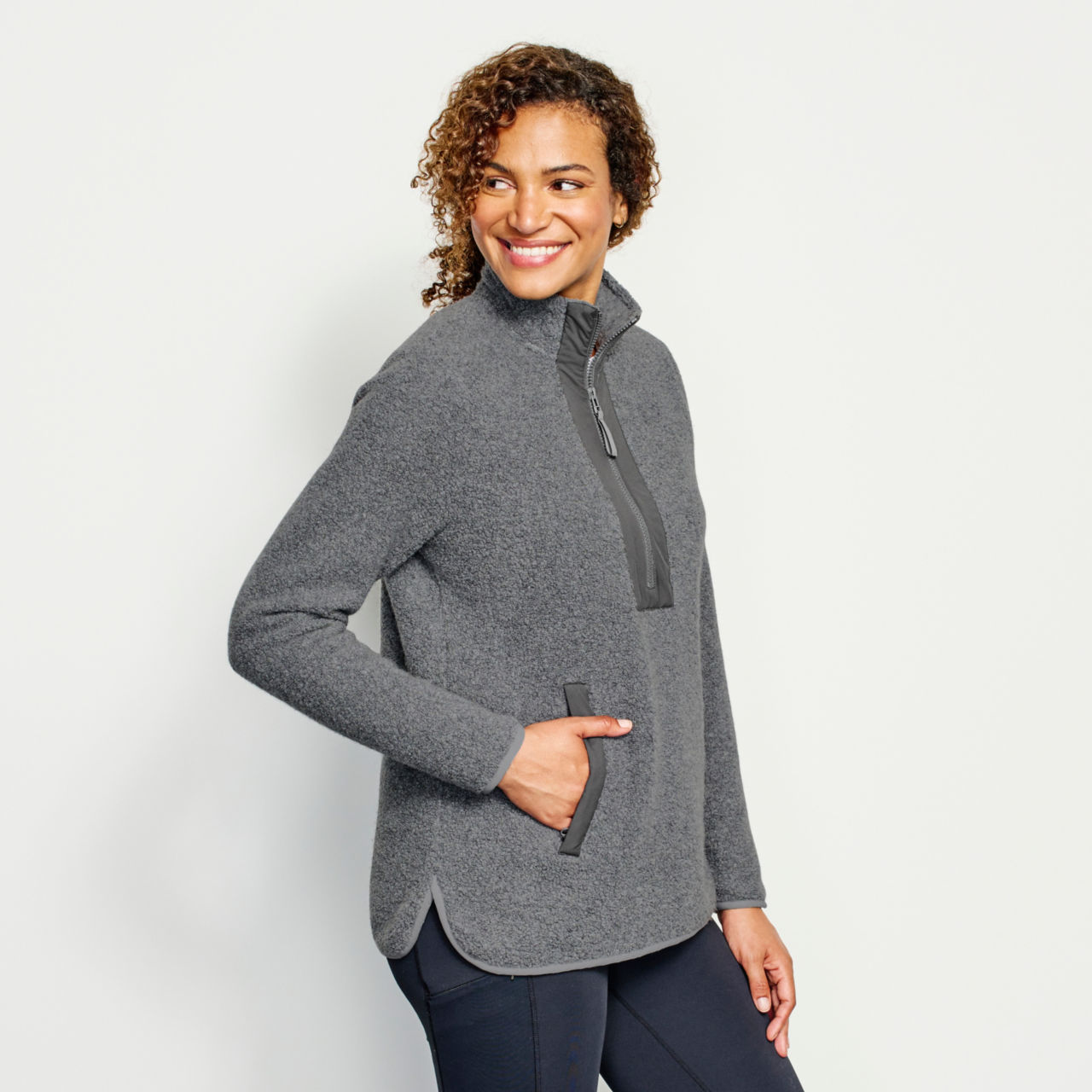 Equinox Sherpa Wool Pullover - GRAY image number 2