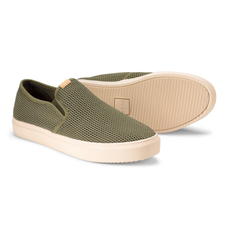 Clae Porter Knit Sneakers - OLIVE image number 3