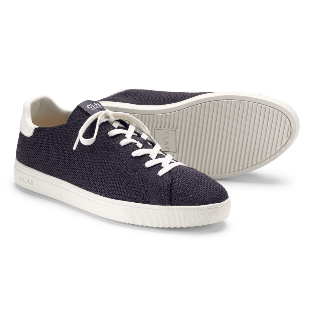 Clae Bradley Knit Sneakers - NAVY WHITE image number 3