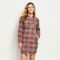 Lodge Flannel Shirt Dress - VANILLA image number 1