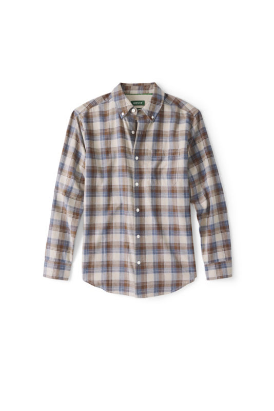 Regent Long-Sleeve Flannel Shirt - PALESTONE/ESPRESSO image number 1