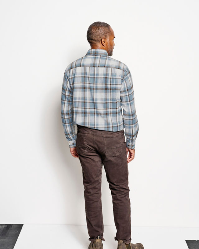 Regent Long-Sleeve Flannel Shirt - BLUE FOG image number 3