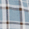 Regent Long-Sleeved Flannel Shirt - BLUE FOG