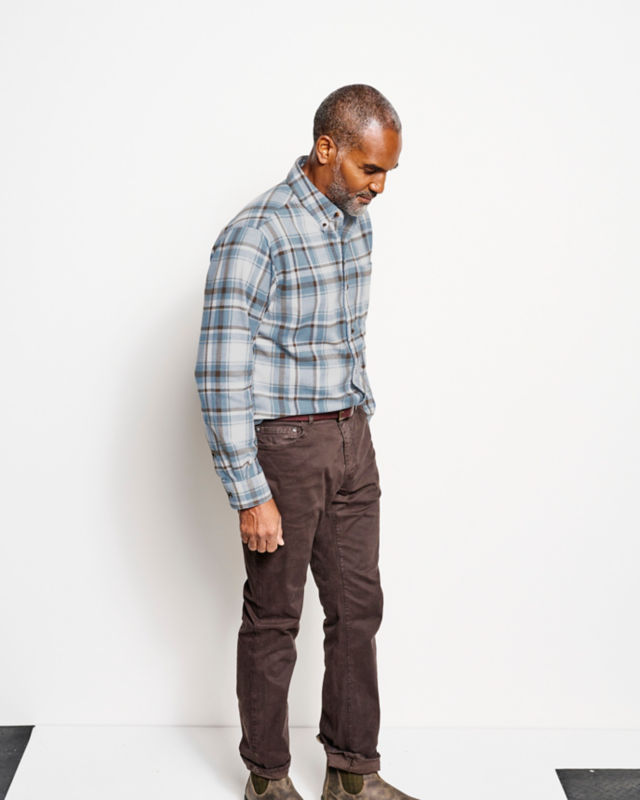 Regent Long-Sleeve Flannel Shirt - BLUE FOG image number 2