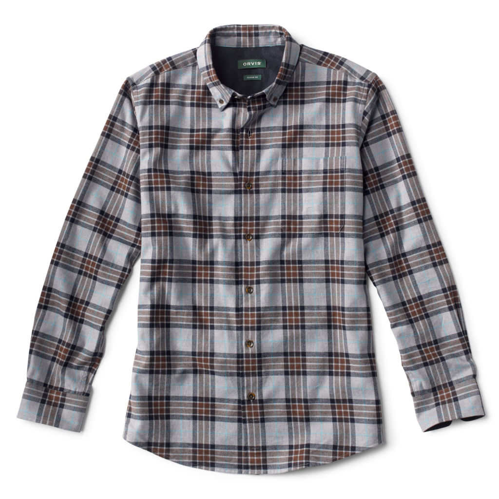 Regent Long-Sleeved Flannel Shirt - STORM image number 0