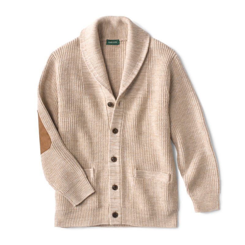 Mens wool cardigan 2025 with elbow patches