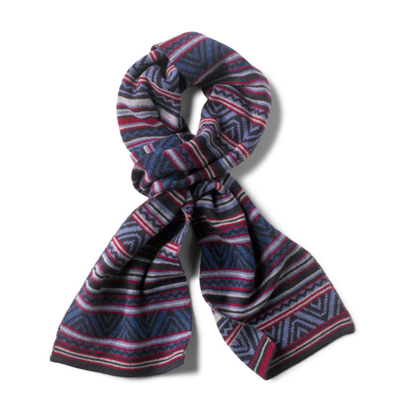 Orvis Jacquard Scarf - NAVY MULTI