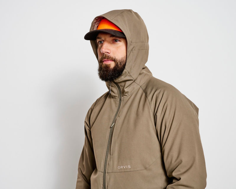 Men&rsquo;s PRO HD Upland Softshell Hoodie - BLAZE/TARMAC image number 6